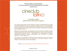 Tablet Screenshot of cineclublatino.papayamedia.org